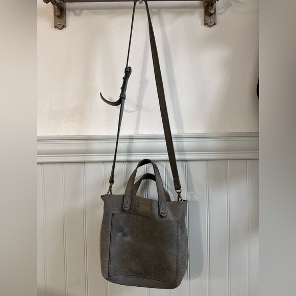 MADEWELL Small Transport Tote Crossbody Gray Leather O/S - Picture 9 of 9